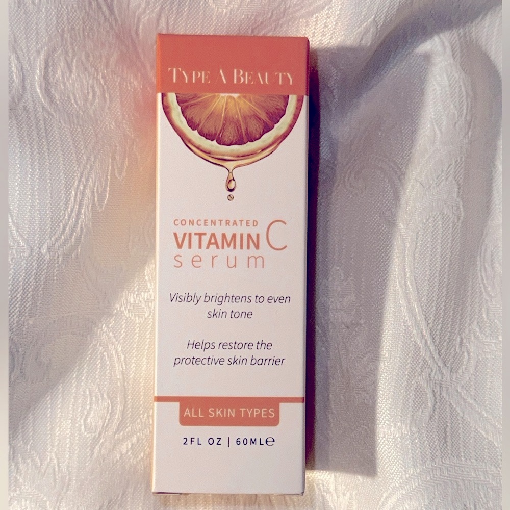TYPE A BEAUTY
Vitamin C Serum.
This antioxidant-rich Vitamin C Serum 2 FL. OZ.